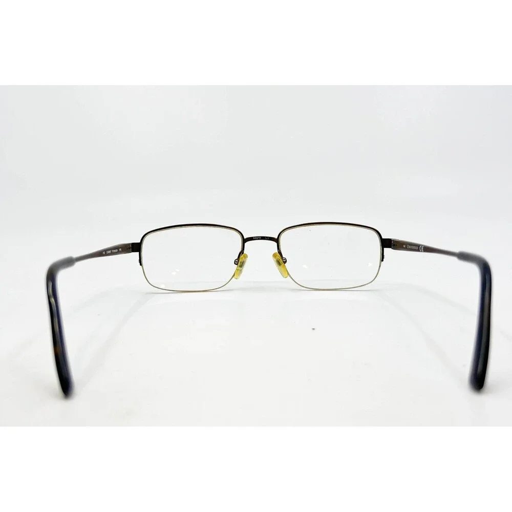 Chesterfield Eyeglasses Mens Brown Titanium Half Rim CH869T 53-19-140